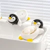 Cartoon Cute Drain Soap Box No Water Soap Box Wash basin Drainage Shelf Ceramic Soap Dish Household 1