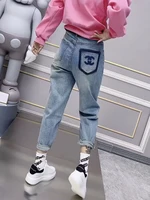 Women's Jeans Spring Fall 2024 New Harem Pants Fat Mm High Waist Slim Stretch Women's Pants Trend Y2k - Image 4