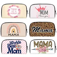 Rainbow Love Mom Print Wallet Mama Women Purses Maman Est La Meilleure Money Bag Card Phone Holder Cute Clutch Long Wallets Gift 1