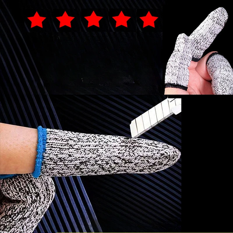 10/1PCS Finger Cots Thumb Protector Anti-Cut Fingertips Finger Sleeve Flexible Resistant Protection Cots for Work DIY