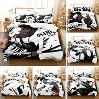 Anime Dazai Bungo Stray Dogs Bedding Set Boys Girls Twin Queen Size Duvet Cover Pillowcase Bed Kids Adult Home Textileextile 1