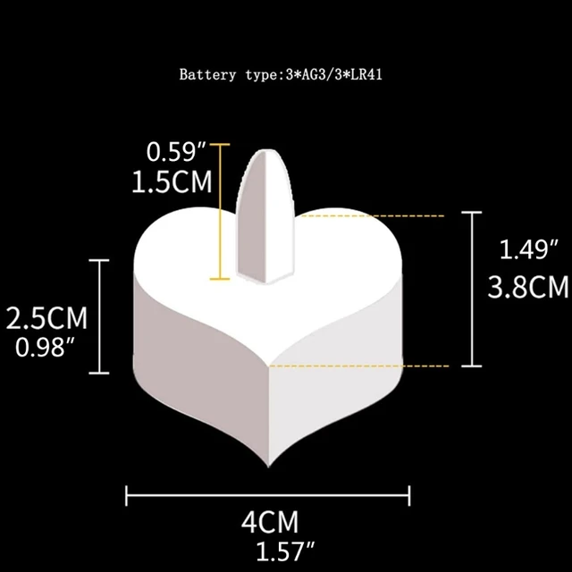 6 db Szívforma Led Tealight Gyertyák Szeretik Az Elektromos Készüléket A Valentin -Napra - Image 5