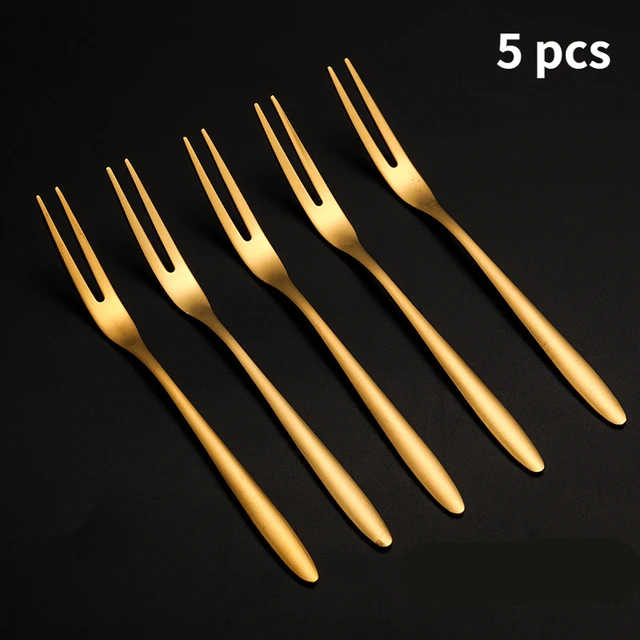 Gold color fork