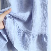 2026 Summer New Style Nightdress Ladies 100% Cotton Crepe Thin Vest Suspender Skirt Loose Long Skirt Sweet And Cute Home Skirt - Image 6