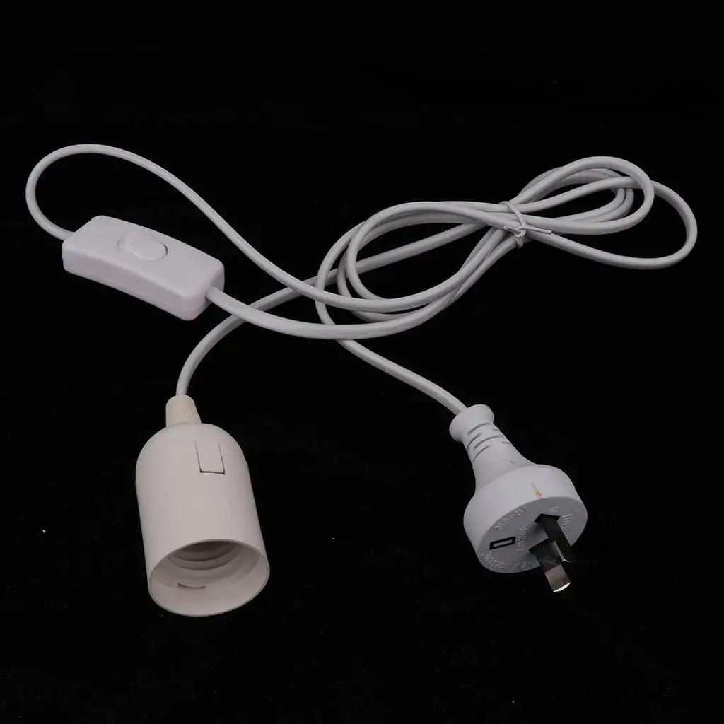 E27 Screw AU Plug In Light Bulb E27 Lamp Fitting Holder