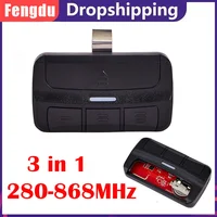3 IN 1 Multifrequency 280MHz-868MHZ Garage Door Remote Control Duplicator Auto Car Sun Visor Clip Garage Door Opener 1