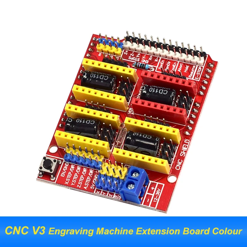 3D Printer DIY Accessories CNC Shield V3 Engraving Machine Printer Expansion Board 4988 Driver UNO a4988 driver board module cnc shield v3 engraving machine expansion board 3d printer