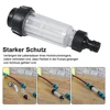 Water Filter Garden Hose, 3/4 Inch Water Pre-Filter Water Filter Set with 5 Filter Inserts + 2 Quick Adapters 4