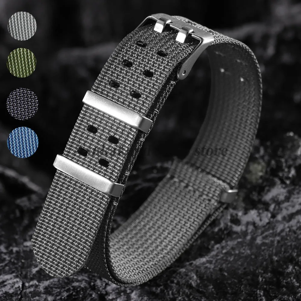 Factory offers Nylon 20 mm Wristwatch Band COL-ROW-TXT_K0034047 main image 0