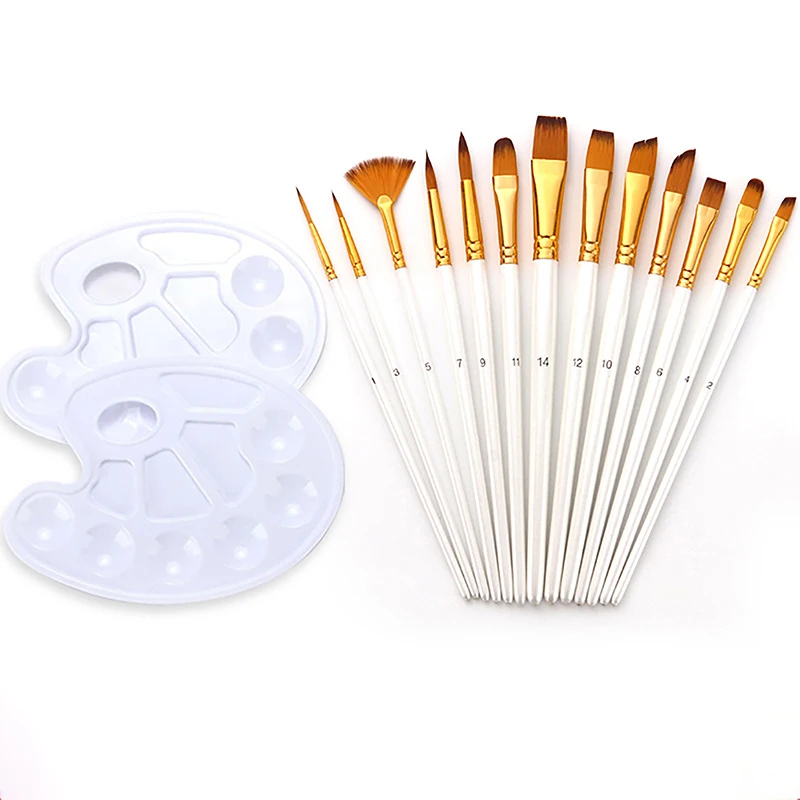 13Pcs Painting Brushes Set