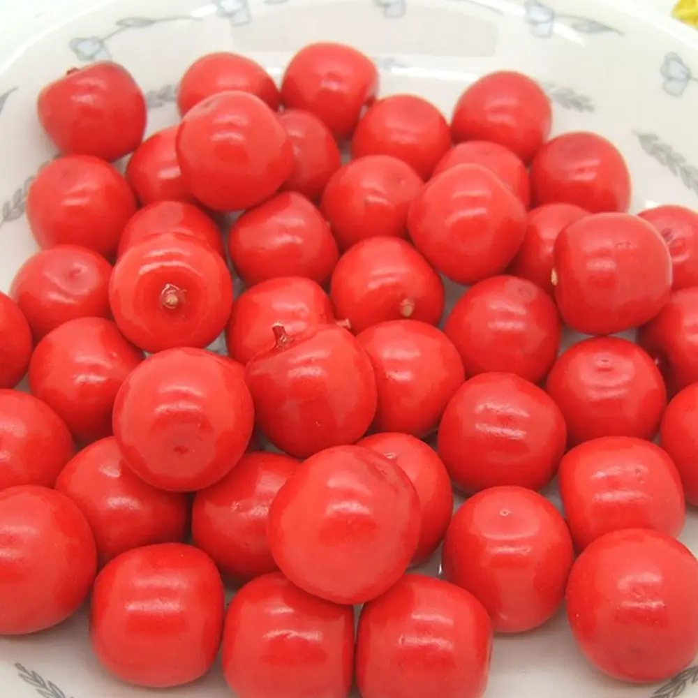 50pcs Mini Artificial Foam Fruit 2cm Fake Apples Food Model Fake Fruits Funny Fruit Model Home Garden Decor Photography Props
