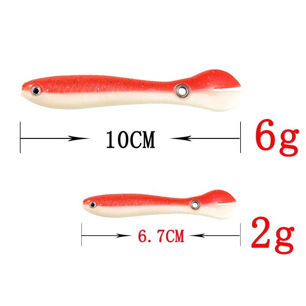 Details about   Soft Baits Fishing Silicone Plastic Swimbaits Crankbaits Used For Rigs Fishing 