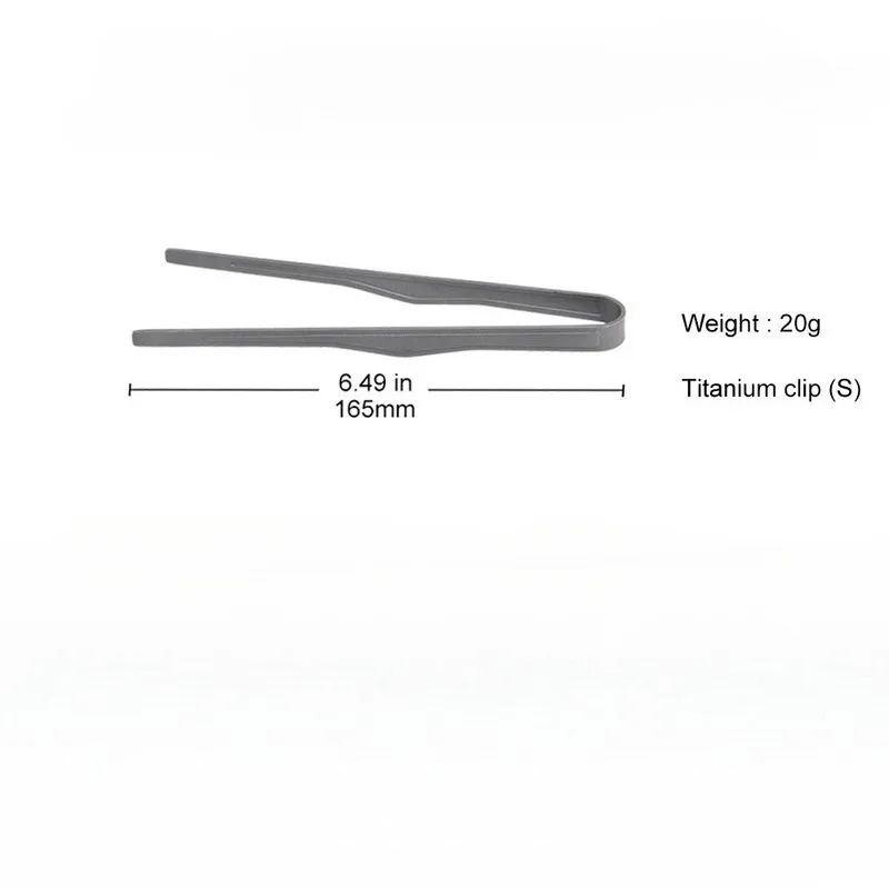 티타늄 티컵 클립 초경량 화상방지 집게 야외 캠핑 바베큐 스테이크 토스트 클립