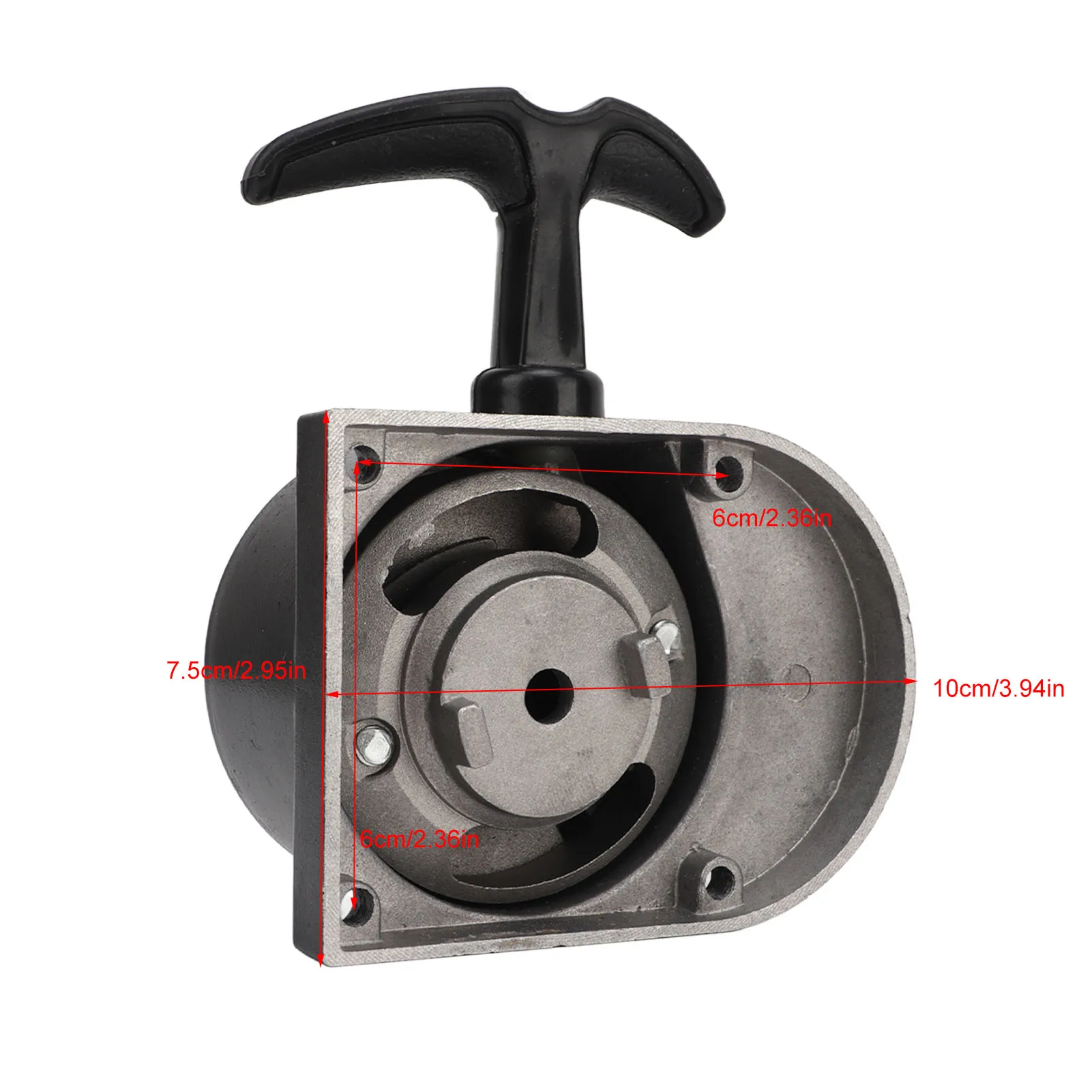 Pull Recoil Starter Aluminum Low Noise Efficient for 49cc to 80cc 2 Stroke Engine Motorized Bicycles