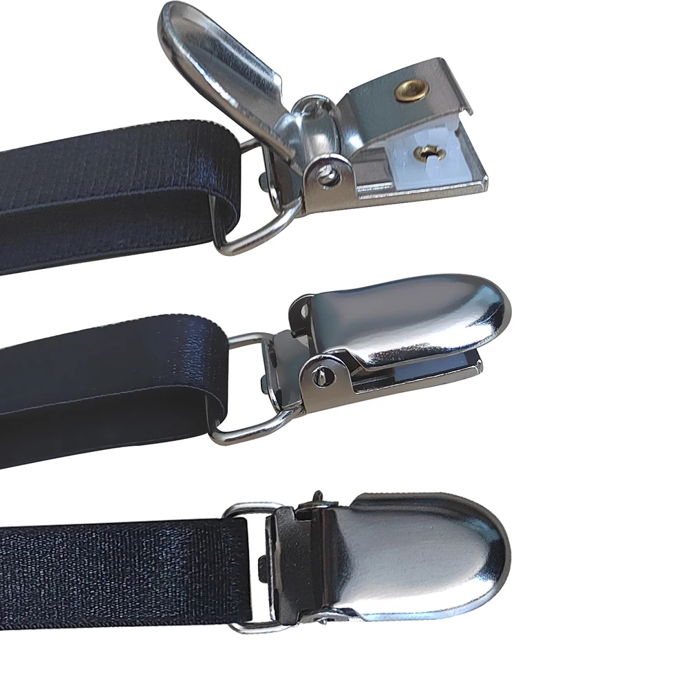 Shirt Stays Garters Belt Adjustable Elastic Shirt Holder Straps Non-Slip Tuckers Leg Suspenders