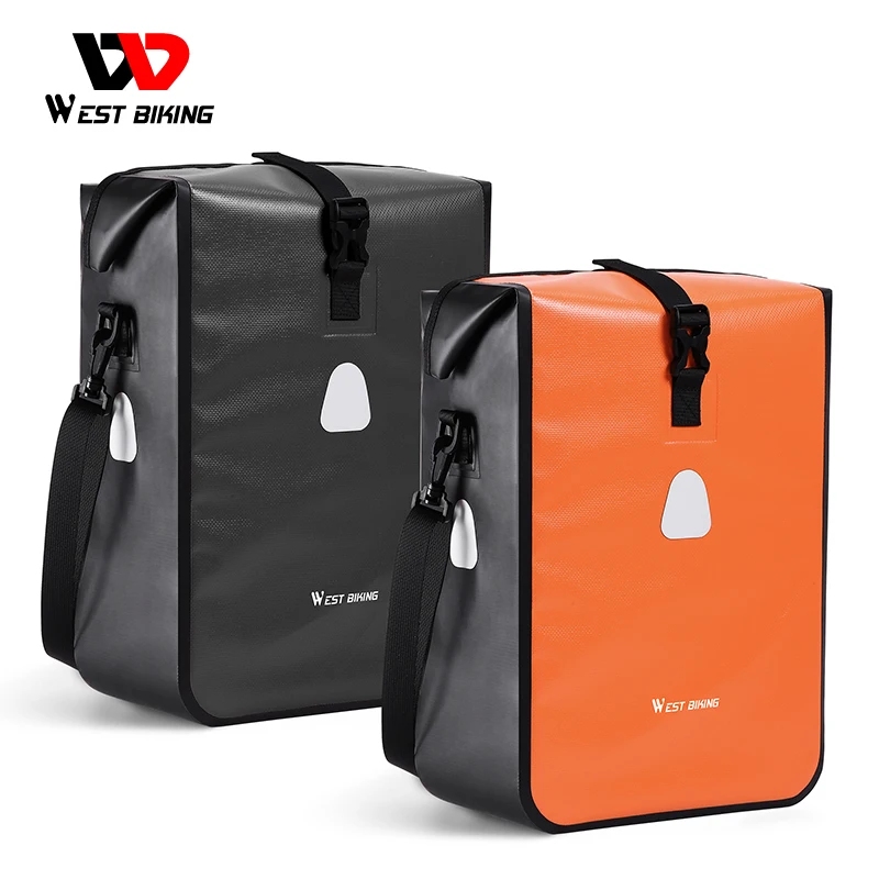 West Biking YP0707312 Rear Bike Rack Bicycle Cargo Rack | Waterproof Bicycle Panniers - Biking Bike Bags