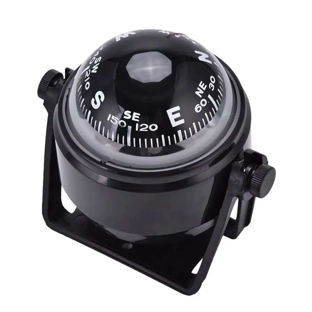 Waterproof Nautical Compass Sea Pivoting Marine Boat Compass With Electronic LED Light For Marine Navigation Positioning