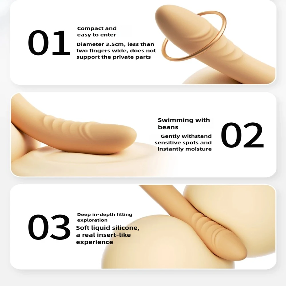 Consolador vibrador de punto G, estimulador Anal de clítoris flexible, 10 modos de vibración potentes. 4 Consolador vibrador de punto G, estimulador Anal de clítoris flexible, 10 modos de vibración potentes. 4