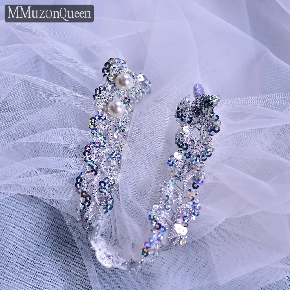 TOPQUEEN Braut-Hochzeitsschal, elegant, schulterfrei, formeller DIY-Schal mit Pailletten und Perlen, abnehmbare lange Ärmel, Mm04 – Detail 9