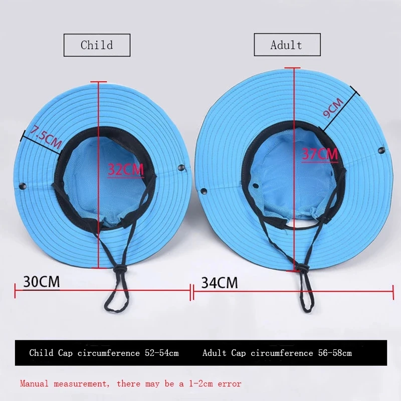 Parent-child Unisex Summer Foldable Sun Fisherman Hat Men Women Wide Brim Casual Travel Beach Sunscreen UV Protection Cap sun hat sun protection hat fisherman hat
