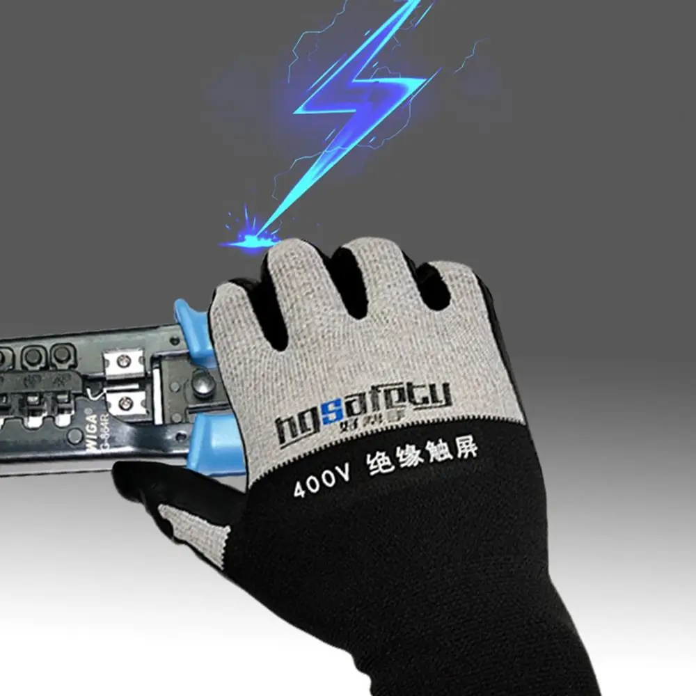 Ultrathin Electrician Insulating Gloves Withstanding Voltage 400V/500V Rubber Touch Screen Insulation Glove Industrial insulating gloves
