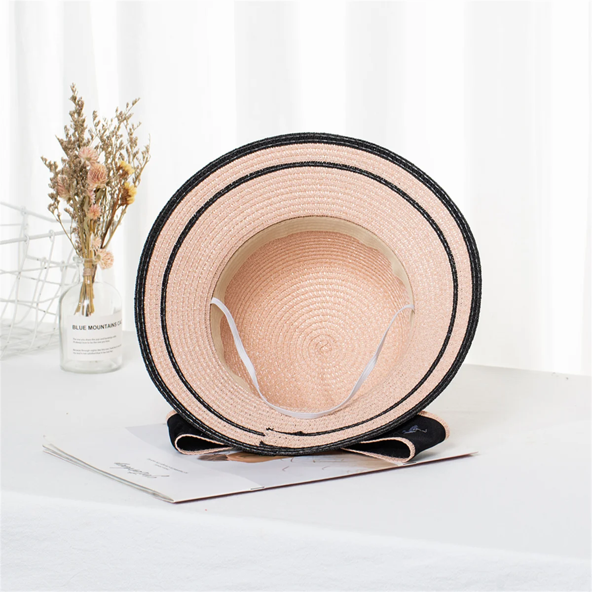 Summer Hats For Kids Sun Hat Beach Ladies Fashion Flat Bowknot Panama Lady Casual Sun Hats For Kids Straw Hat Outdoor Travel