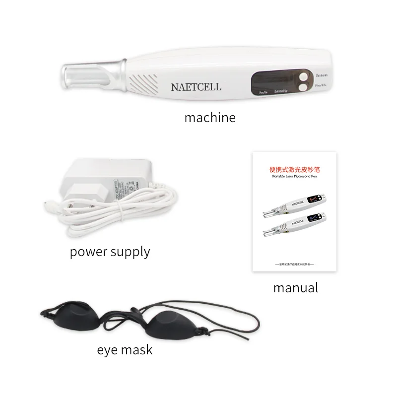 Picosecond Laser Pen Blue & Red Light Portable Scar Mole Remover Beauty Care Tattoo Acne Skin Pigment Freckle Tattoo Removal Dar