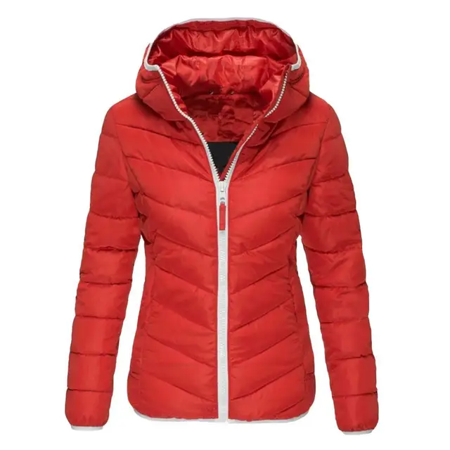 Lady Jacket Smooth Zipper Thermal Women 
