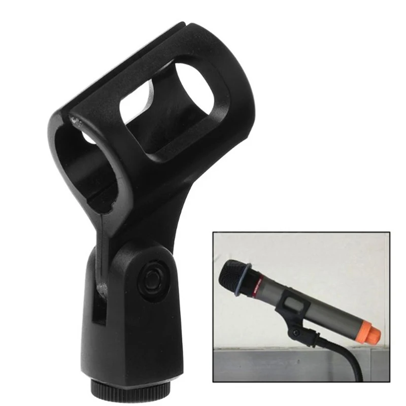 Microphone Stand Microphone Mount Clamp Flexible Microphone Stand Holder Mount Wireless Support Bracket Plastic Soft Smooth Clamp Fixing Accessories