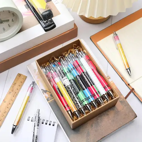 6/12 Pcs Teacher Ballpoint Pens Bulk Teacher'S Day Gift Flash Thank You Gifts For Ladies, Nurses, Colleagues Office Writing Gift - Image 4