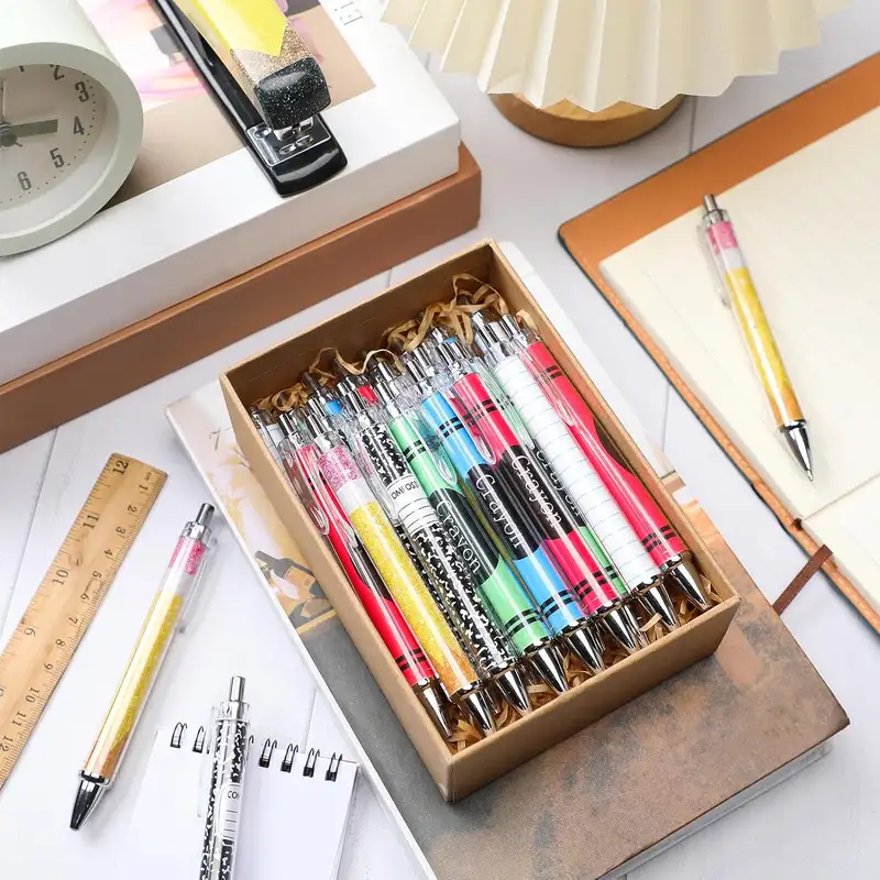6/12 Pcs Teacher Ballpoint Pens Bulk Teacher'S Day Gift Flash Thank You Gifts For Ladies, Nurses, Colleagues Office Writing Gift - Image 4