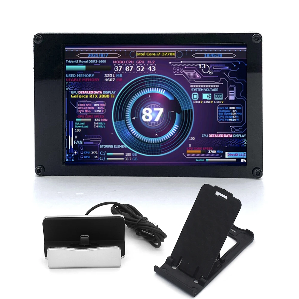 ITX 3.5 ġ IPS USB , CPU GPU RAM HDD, DIY  ÷, ޴ ǻ ׼, 328x480, 360  ȸ