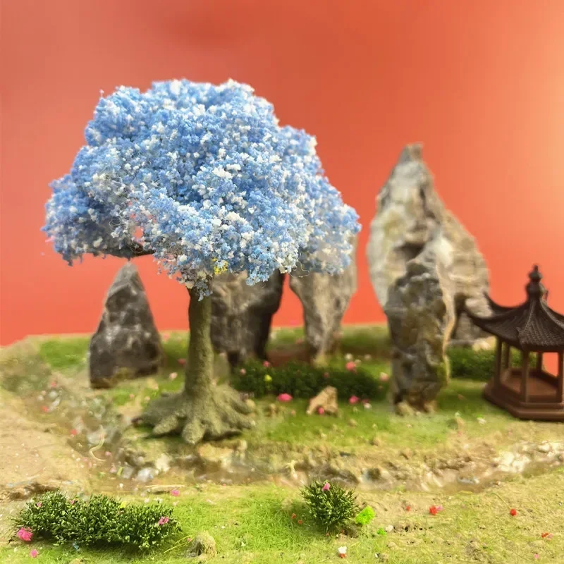 Hot-selling DIY handmade Micro-Scene Simulation Miniature Wire Tree Sand Table Model Scene Tree Tree Scene Can be customized 4