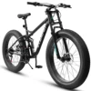 26 inch Mountain Bike, Full-Suspension 21 Speeds Drivetrain with Disc-Brake MTB Bicycle, 26*4 1