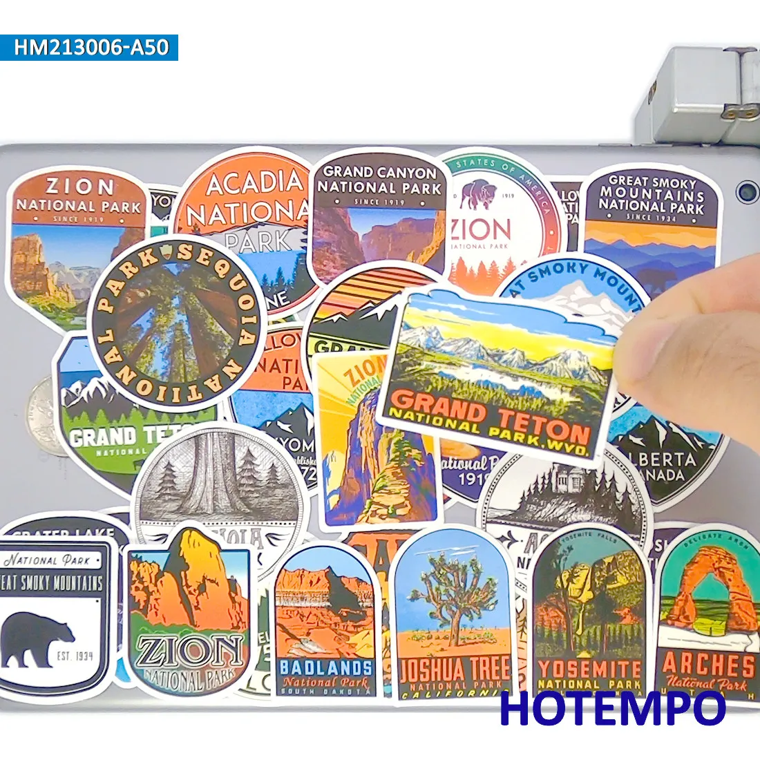 Nature Park Adventure Sticker Set – Outdoor-Themed Decorative Pack for Laptops, Phones, and Luggage – 20/30/50PCS