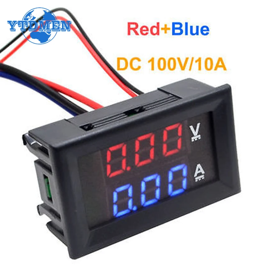 Digital Voltmeter Ammeter LED Display Module DSN-VC288 Amp Dual Volt Meter Gauge Voltage Current 0-100V 10A