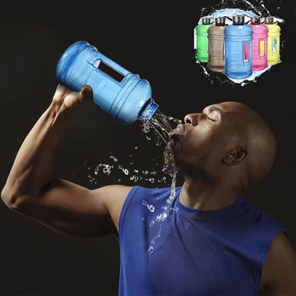 2.2L Portable Size PETG Large Capacity Water Bottle With Handle Outdoor Gym Training Sports Workout Drink Bottle Shaker