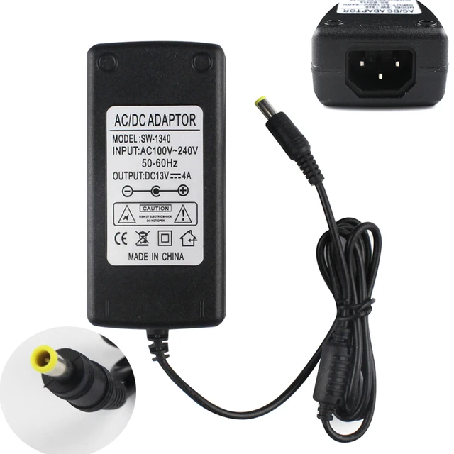 13V 4A 6.0 มม.พร้อม PIN AC DC Adapter สําหรับ Roland PSB-12U AC-33 40C แป้นพิมพ์อิเล็กทรอนิกส์แหล่งจ่ายไฟ 1