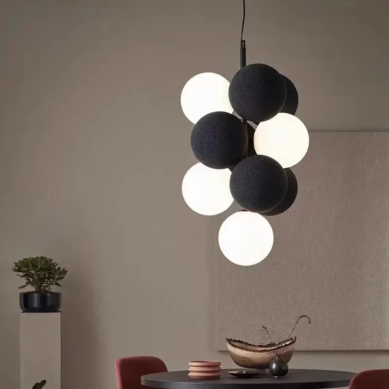 Abstracta Chandeliers LED Bubble Lamp Holly Horizontal Fabrics Design Ball Lamp Bedroom Kitchen Dining Room Hanging Lighting