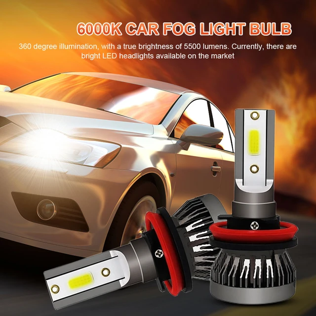 H11 H1 H7 Led Headlight Bulbs 360 Mini For Auto 9012 9005 9006 H8 H9 H4 Car  Lamps Hb4 Hb3 Fog Lights 5000k 6000k 8000k 12v Turbo - Car Headlight Bulbs( led) - AliExpress