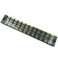 1Pcs TB4512 45A 600V Dual Row Barrier Screw Terminal Block Strip Wire Connector Insulated DIY Electrical Fix Fence High Quality 2