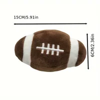 1Pc Pet Plush Sound-Making Toy New Ball Dog and Cat Toys Football Rugby Interactive Puppy Training Toys Boredom - Pet Supplies 2