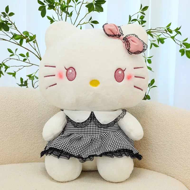 

Sanrio Hello Kitty Plush Doll Toy Stuffed Toy Room Decor Miniso Kt Cat Plushie Anime Cartoon Pillow Women Birthday Gift Girl