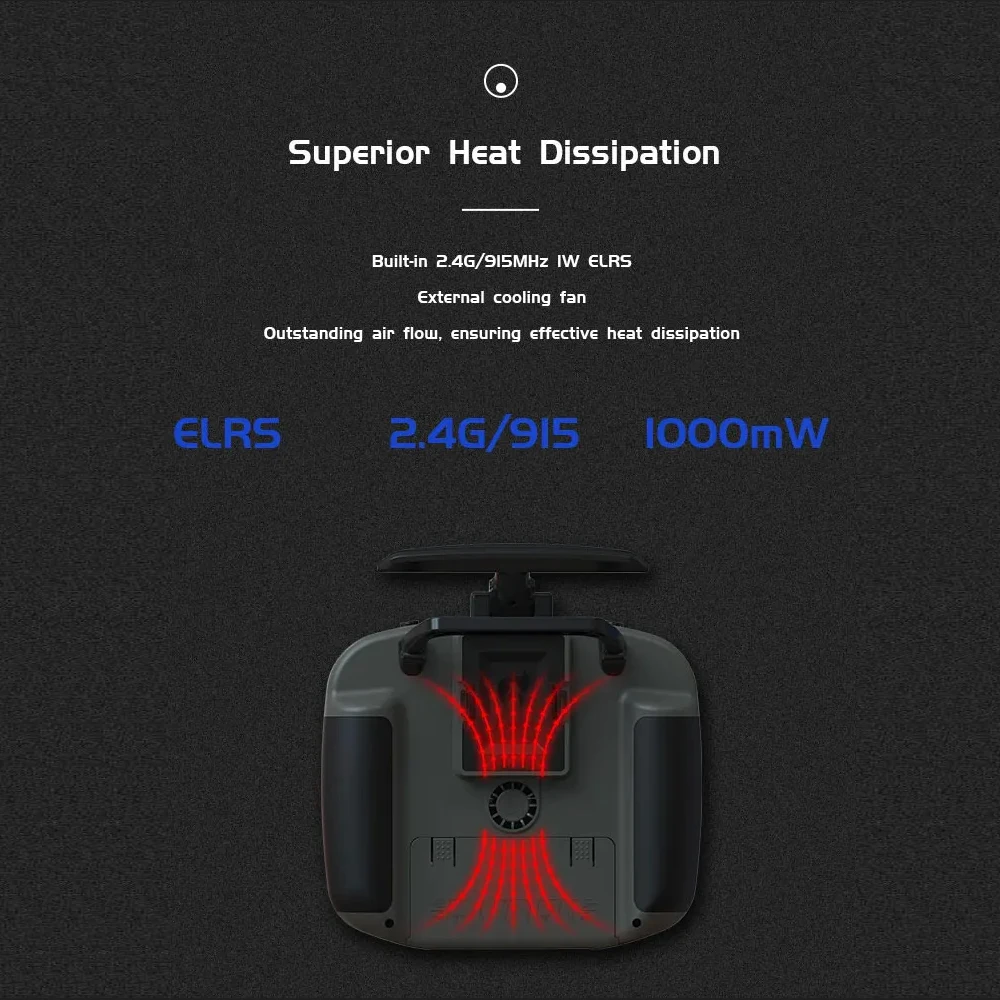【中古】JUMPER TLITE&ELRS2.4TX Jumper T15 2.4GHz / 915MHz HALL/RDC Sensor Gimbals 3.5