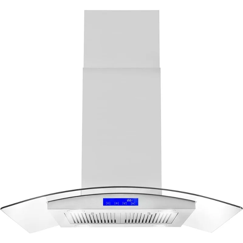 

COSMO 668ICS900 36 in. Island Range Hood with 380 CFM, 3 Speeds, Ducted, Permanent Filters, Soft Touch Controls