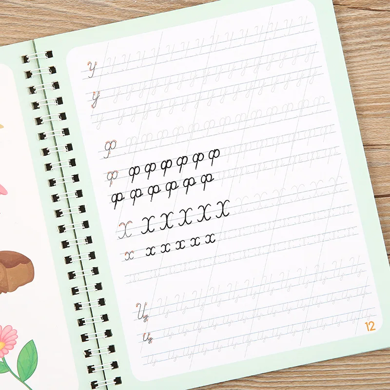 Reusable Russian Writing Paste Calligraphy Handwriting Copybook For Kid Children's Book Russian Calligraphic Letter Practice Toy 2