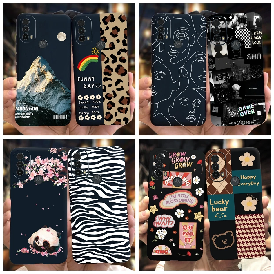 Per Coque Motorola Moto E30 Custodia 2021 Fashion Leopard Slim Silicon Soft Cover Per Motorola Moto E40 Funda Motoe30 E 30 E 40 Capa