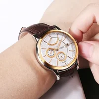BERNY montres automatiques de luxe pour hommes mode élégante montre-bracelet mécanique saphir Date semaine haut de gamme montre habillée pour hommes 4