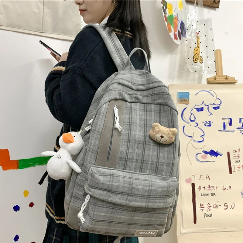 Teens Waterproof School Backpack Duck College Travel Casual Bag for Girls  Women