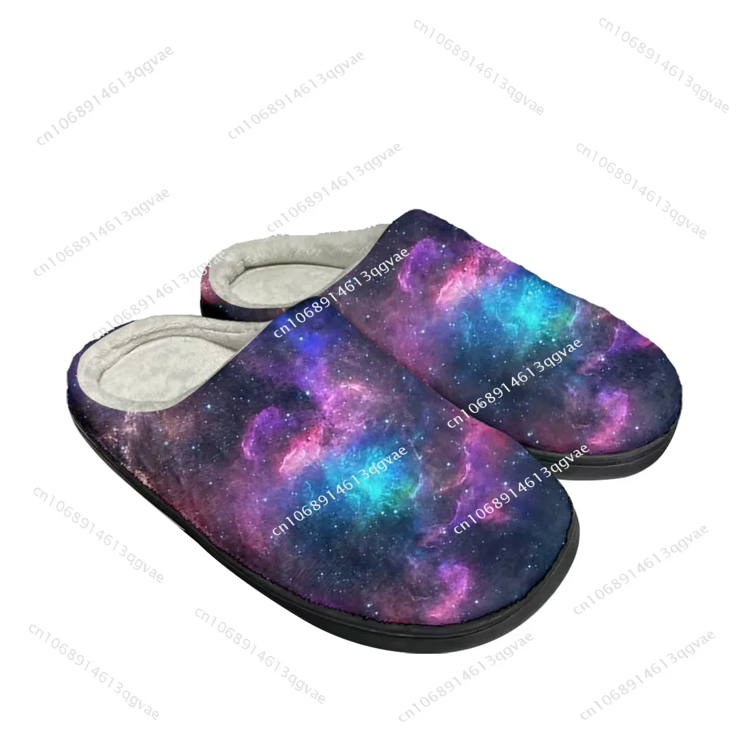 Galaxy Celestial Home Cotton Slippers High Quality Mens Womens Plush Bedroom Casual Keep Warm Shoes Customized Thermal Slipper